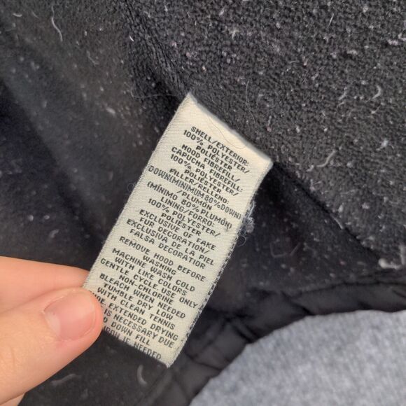 Route 66 Men's Puffer Jacket Black Medium Front Zip Long Sleeve Pocket Quilted - Picture 13 of 16